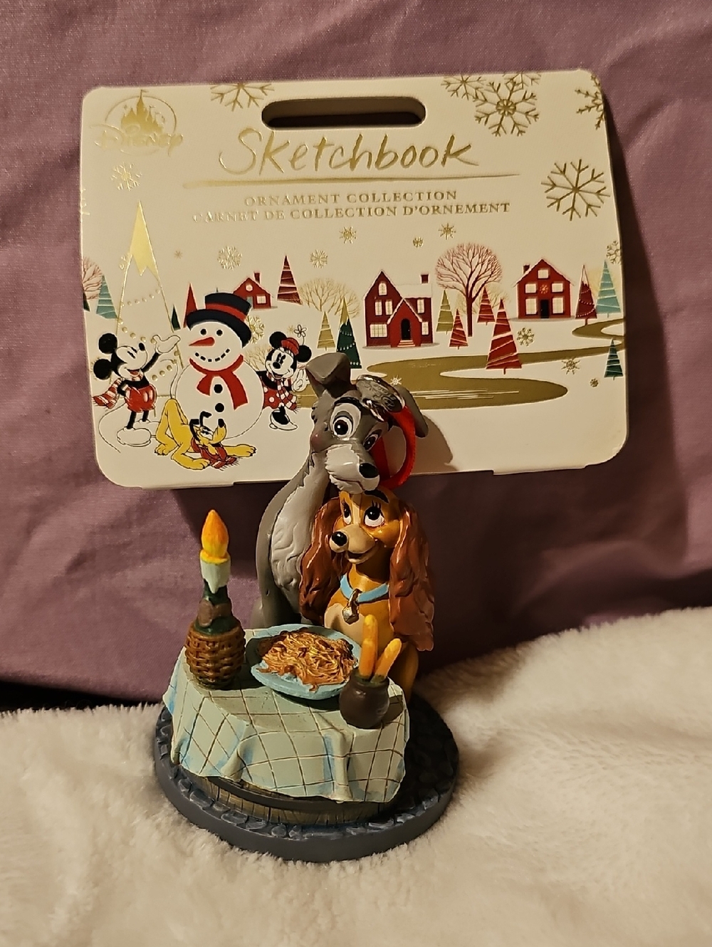 Sketchbook Disney Lady and the Tramp Holiday Ornament